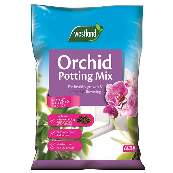 Orchid Potting Mix 4L with bark and Seramis for airflow, moisture retention, and healthy orchid growth – Keans Claremorris.