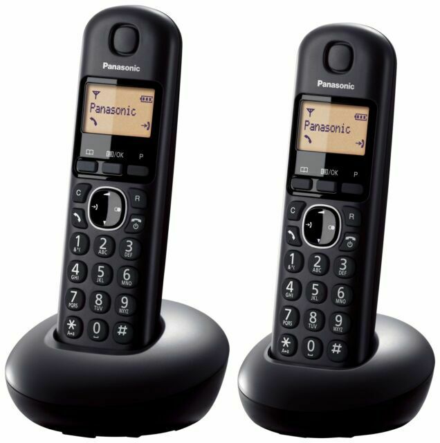 Panasonic Cordless Phone Double KXTGB212EB with 2 handsets, 50 phonebook, alarm clock, 16hr talk time - Keans Claremorris