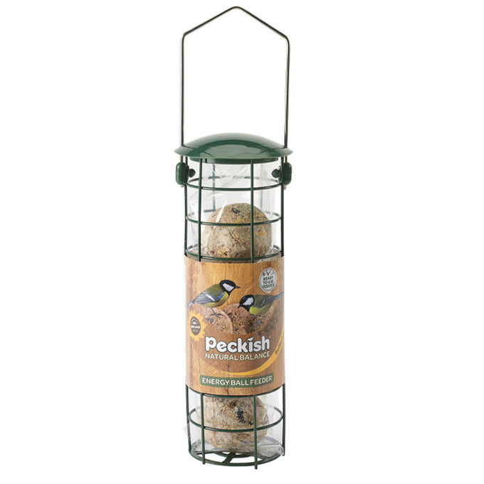 Peckish Natural Balance RTU Energy Ball Bird Feeder with durable metal wire, refillable, reusable – Keans Claremorris.