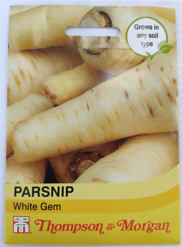 Parsnip White Gem seed tape for easy sowing, sweet flavorful roots, high yield, canker resistant, ideal for roasting – Keans