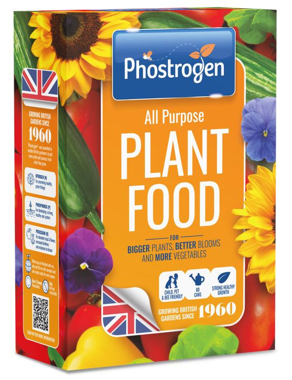 Phostrogen All Purpose Plant Food 800g - promotes healthy plants, flowers, roots; ideal for all garden plants. Available at