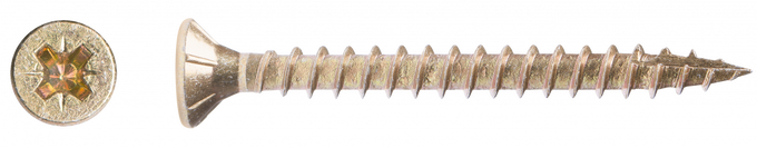 R-QCP Chipboard Screw 4.0x40mm, box of 200, splinter-free finish, flush fixing, ideal for all wood - Keans Claremorris