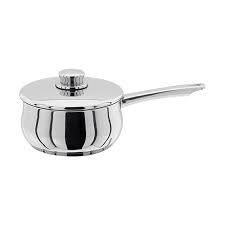 Stellar 1000 16cm 1.3L stainless steel saucepan with thick base, induction compatible, dishwasher safe – Keans Claremorris