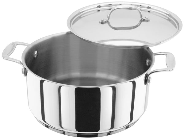 Stellar 7000 24cm stainless steel casserole 3.7L, oven safe, induction compatible, polished finish – Keans Claremorris
