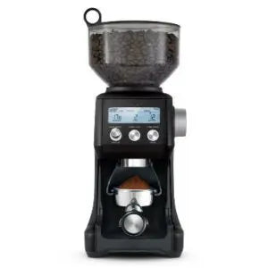 Sage Smart Grinder Pro Truffle Black with 60 grind settings, LCD display, and precise dosing – available at Keans