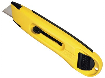 Stanley L.Weight retractable knife with 5 blade positions, tool-free blade change, ABS body, includes 2 blades - Keans