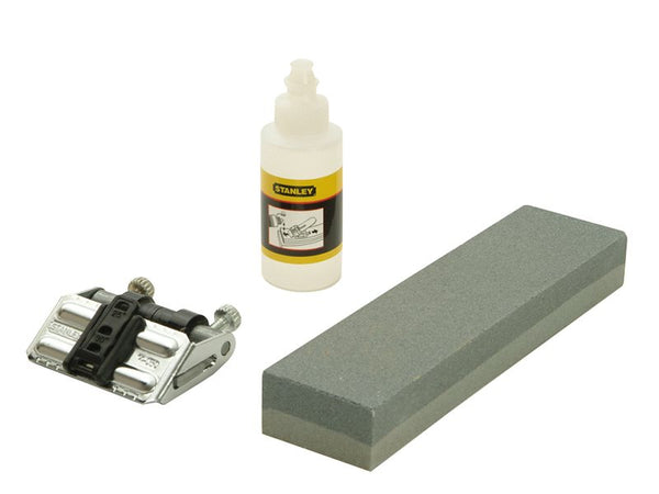 Oilstone 200mm sharpening stone set with oil and honing guide, angle gauge 25°-35° for precise edges – Keans Claremorris