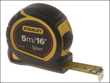 Stanley Pocket Tape 5m/16ft with Tylon™ coated blade, Tru-zero hook, impact-resistant case – Keans Claremorris