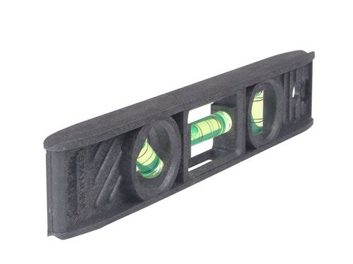 Torpedo Level 20cm with 3 vials (vertical, horizontal, 45°), ABS body, grooved edges – Keans Claremorris