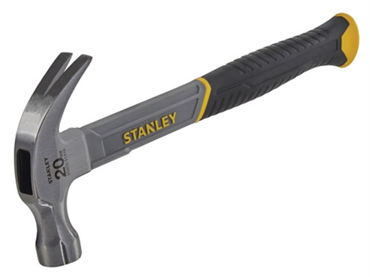 Stanley Curved Claw Hammer 570g with fibreglass shaft, lightweight, vibration-reducing handle – Keans Claremorris