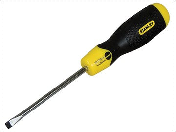 Stanley Cushion Grip 5mm x 100mm Flared Screwdriver with magnetic tip, chrome bar, soft grip handle – Keans Claremorris