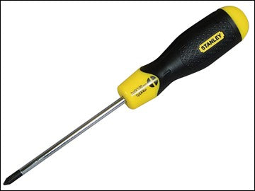 Stanley PH2 Phillips Screwdriver 100mm with cushion grip, magnetic tip, chrome plated bar – Keans Claremorris