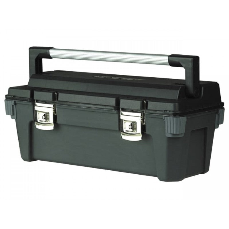 STANLEY FATMAX 26" toolbox with removable tray, aluminium handle, splash proof, padlock eyes, soft bumper corners - Keans