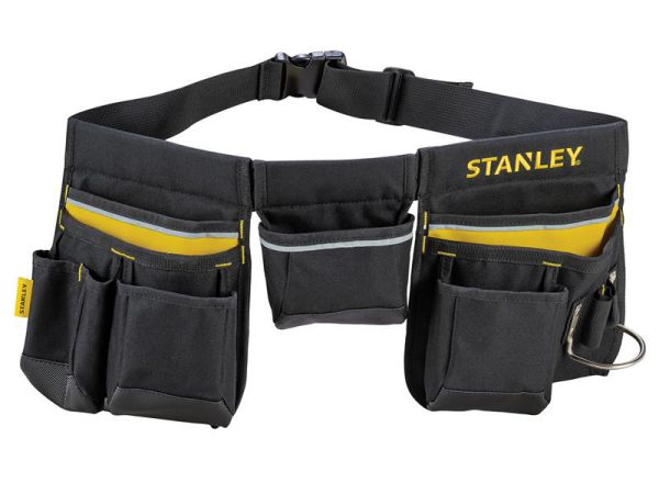 Stanley Tool Apron with durable 600 denier fabric, multiple pockets, tape pocket, hammer loop, ergonomic padding - Keans