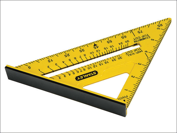 Stanley Dual Colour Quick Square 12" with thick ABS plastic, large base, clear graduations – heavy-duty, Keans Claremorris.