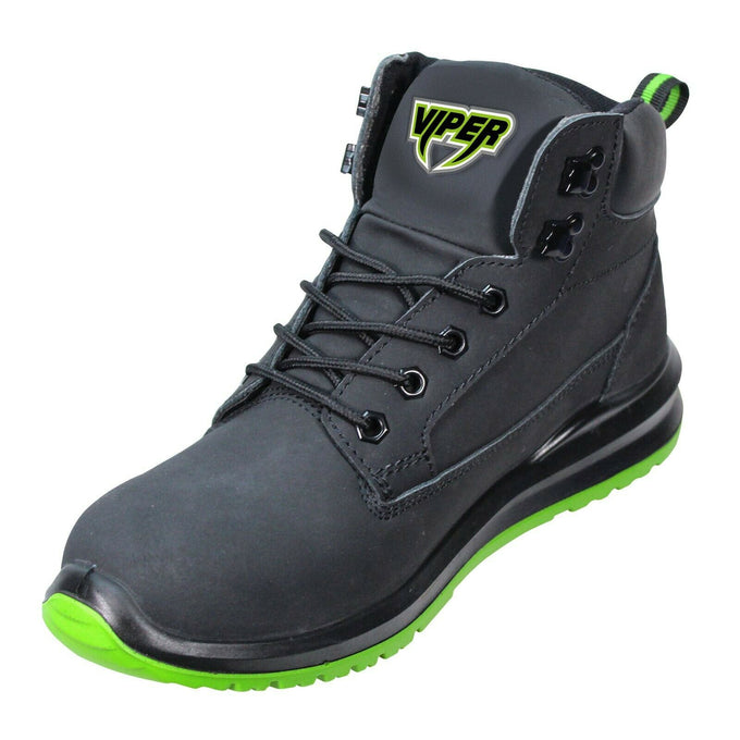 Scan Viper SBP Safety Boots Size 10 with steel toe caps, slip-resistant soles, and energy-absorbing heel - Keans Claremorris