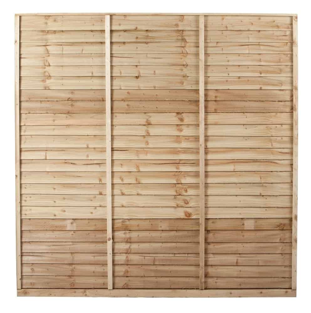 Shiplap Panel Fencing 1.8m x 1.5m made from White Deal Timber, BS 1722 compliant – Keans Claremorris