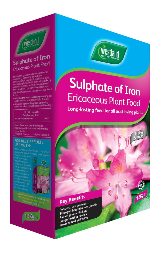 Miracle-Gro Sulphate of Iron 1.5kg for acid-loving plants, promotes green foliage and strong roots - Keans Claremorris