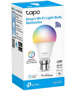 Tapo Wi-Fi Smart Bulb Bayonet, multicolour LED, 16M hues, voice & app control, no hub needed – Keans Claremorris