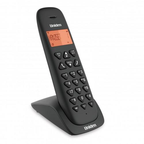 Uniden Slim Cordless Phone with Caller ID, amber backlit display, speakerphone, 20-contact phonebook – Keans Claremorris