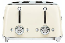SMEG 4-slice cream toaster with retro design, durable build – available at Keans Claremorris.