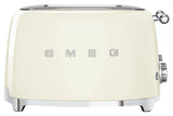 Smeg TSF03 Cream 4-slice retro toaster with stainless steel, 6 browning levels, reheat, defrost, bagel functions – Kean’s