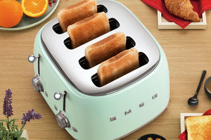 SMEG 4 X 4 Slice Toaster Pastel Green