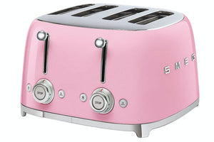 SMEG 4 X 4 Slice Toaster Pink