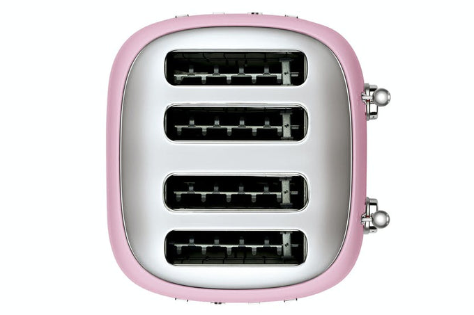 SMEG 4-slice pink toaster with retro design, durable build – available at Keans Claremorris.