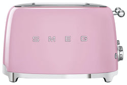 SMEG 4-slice pink toaster with 4 extra-wide slots, bagel, reheat, defrost functions, retro 50s design – Kean’s Claremorris –