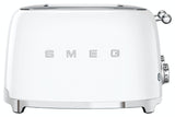 Smeg TSF03 White Retro 4-Slice Toaster with stainless steel, 6 browning levels, reheat/defrost functions – Kean’s