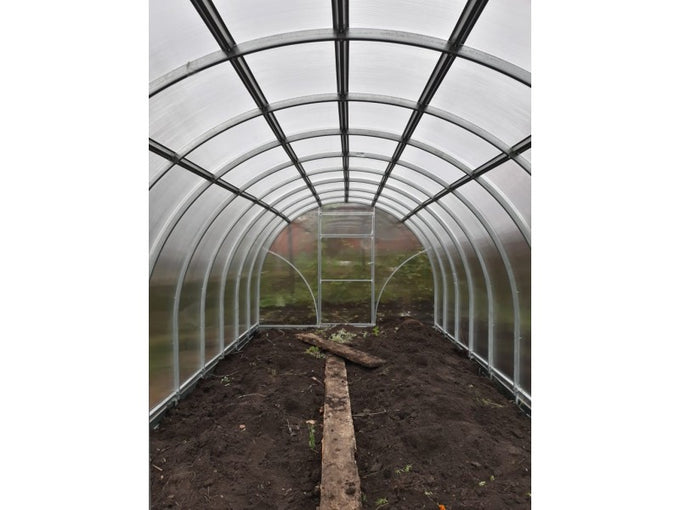 Sigma Greenhouse 3x6M with 6MM panels, durable garden shelter by Keans Claremorris, ideal for plant protection and growth.
