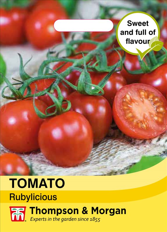 Tomato Rubylicious cherry tomatoes, sweet orangey-red fruits, blight resistant, ideal for salads and containers – Keans