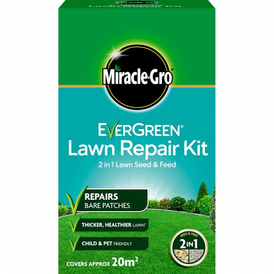 Miracle-Gro Evergreen Lawn Repair Kit 1kg for patch repair, thicker lawn, child and pet friendly – Keans Claremorris