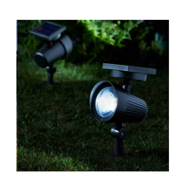 ULTRA GARDEN SPOT LIGHT 30 Lumens Solar Powered Outdoor Light Adjustable Focus Keans Claremorris