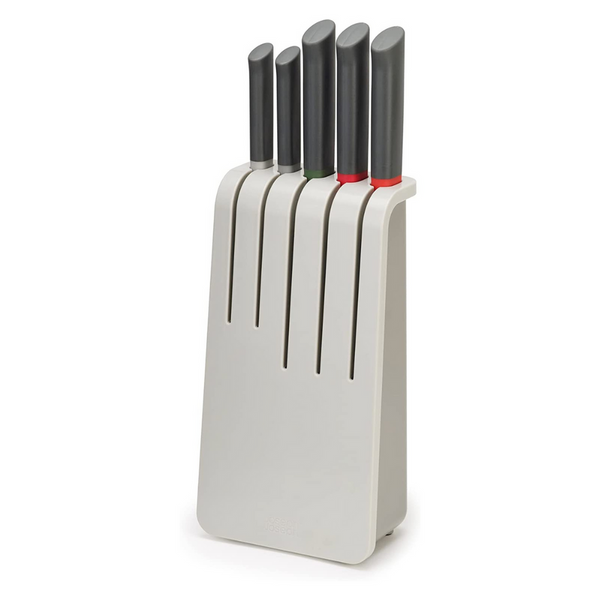 Joseph Joseph Duo 5-piece knife set with stainless steel blades, non-slip grips, and easy-access block – Keans Claremorris.