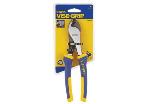 Vise-Grip Irwin 8in Cable Cutter, chromium nickel steel, cuts copper/aluminium up to 5mm, ergonomic handles - Keans