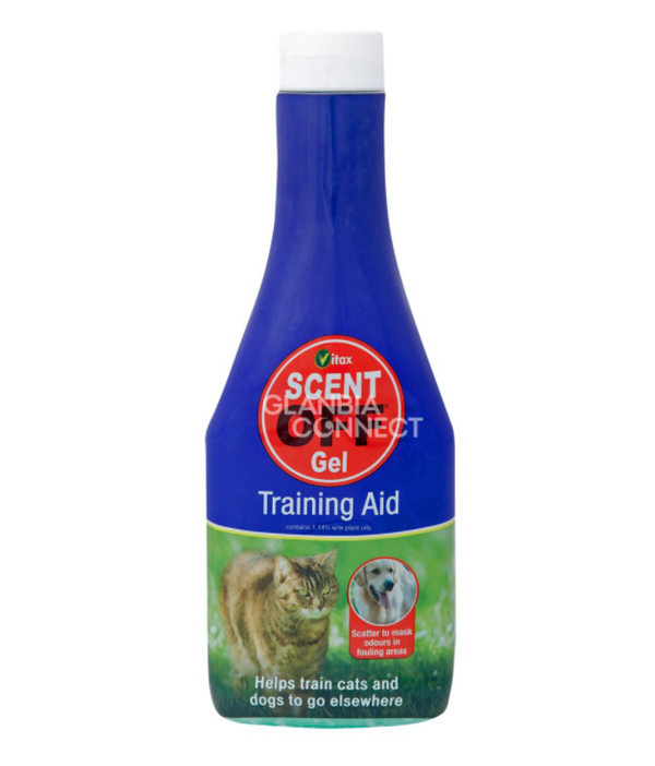 Vitax Scent Off Gel 450g prevents pet fouling with strong scent, safe for children, available at Keans Claremorris.