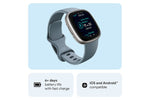 Load image into Gallery viewer, Fitbit Versa 4 Smartwatch | Waterfall Blue &amp; Platinum
