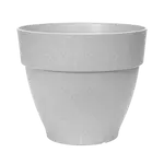 Vibia Campana Round 47cm outdoor planter, frost-resistant, recycled plastic, natural texture, Keans Claremorris.