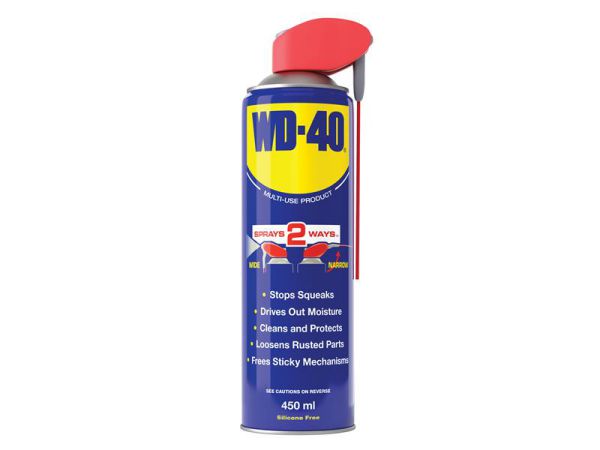 WD-40 Multi-Use Maintenance Spray 450ml with Smart Straw – versatile lubricant, available at Keans Claremorris
