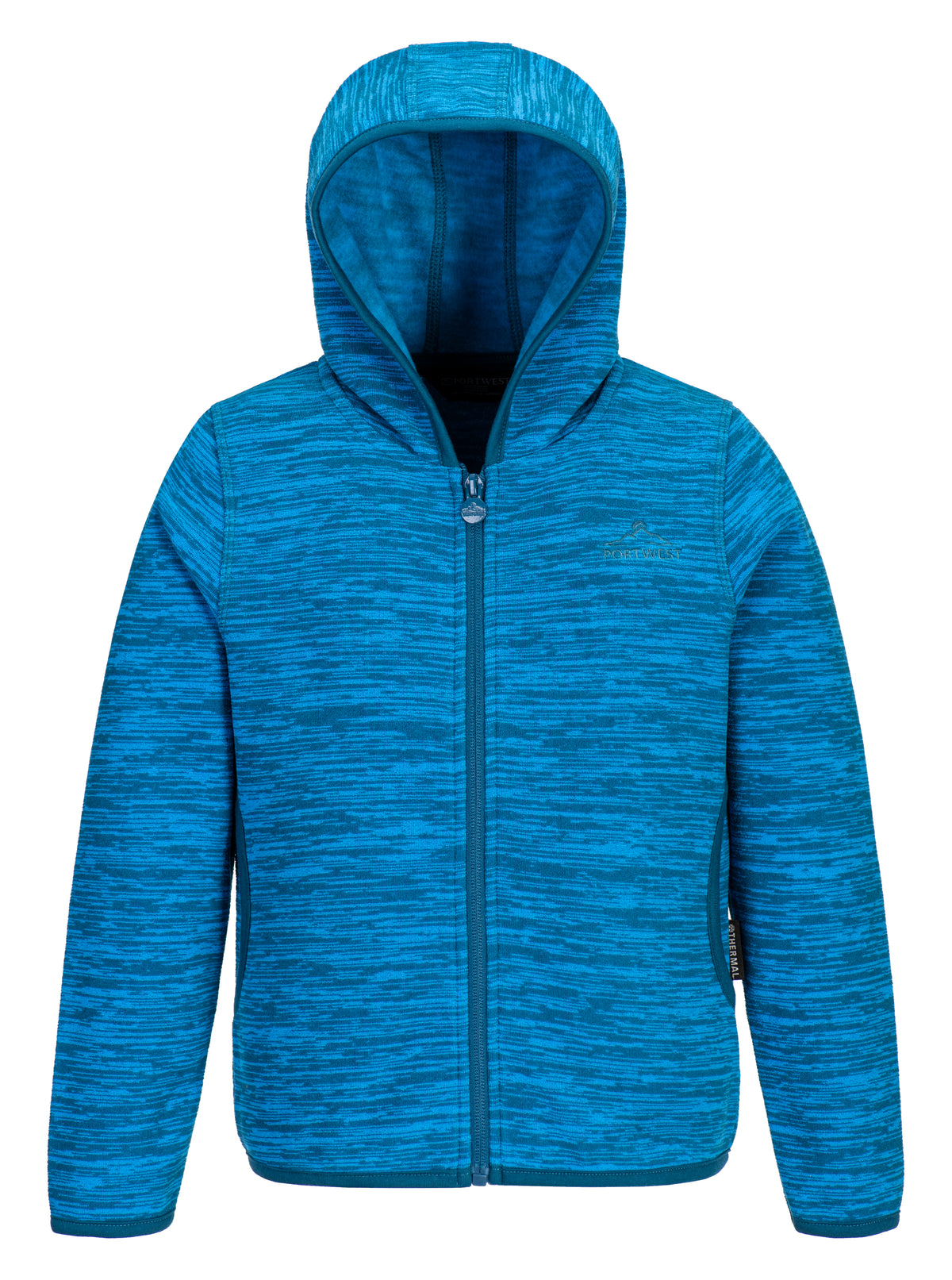 Sherkin Hooded Full Zip Fleece Vallara Blue 7/8
