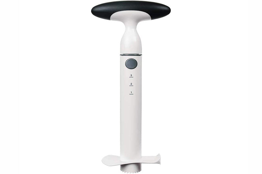 Oxo Good Grips Pineapple Cutter Ratchet with ratcheting knob, measurement markings, non-slip grip, dishwasher safe at Keans