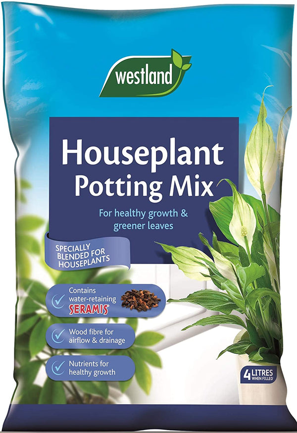 Westland Houseplant Potting Mix 8L with perlite and Seramis for indoor plants, cacti; promotes healthy growth – Keans