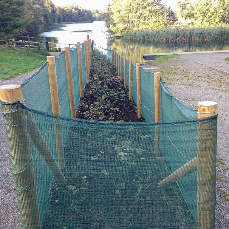 Shelter Net Mono Filament 50M x 1M Windbreak for garden privacy and wind protection - Keans Claremorris