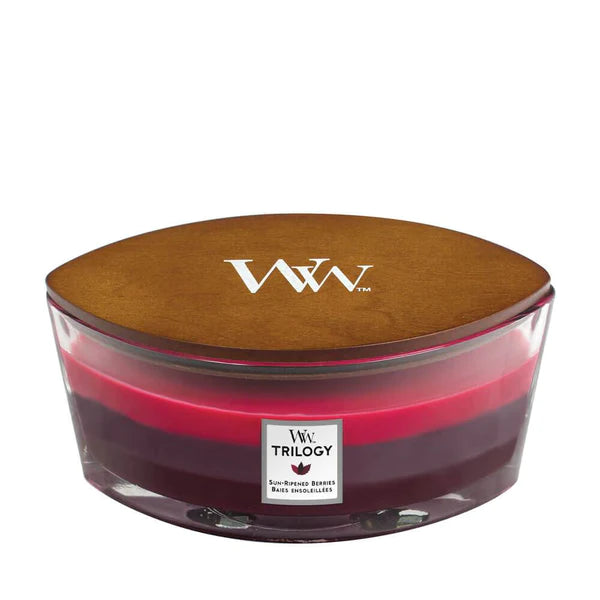 Woodwick Trilogy Sun Ripened Berries Ellipse Jar