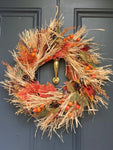 Load image into Gallery viewer, Autumn Harvest Pod Wreath 60cm
