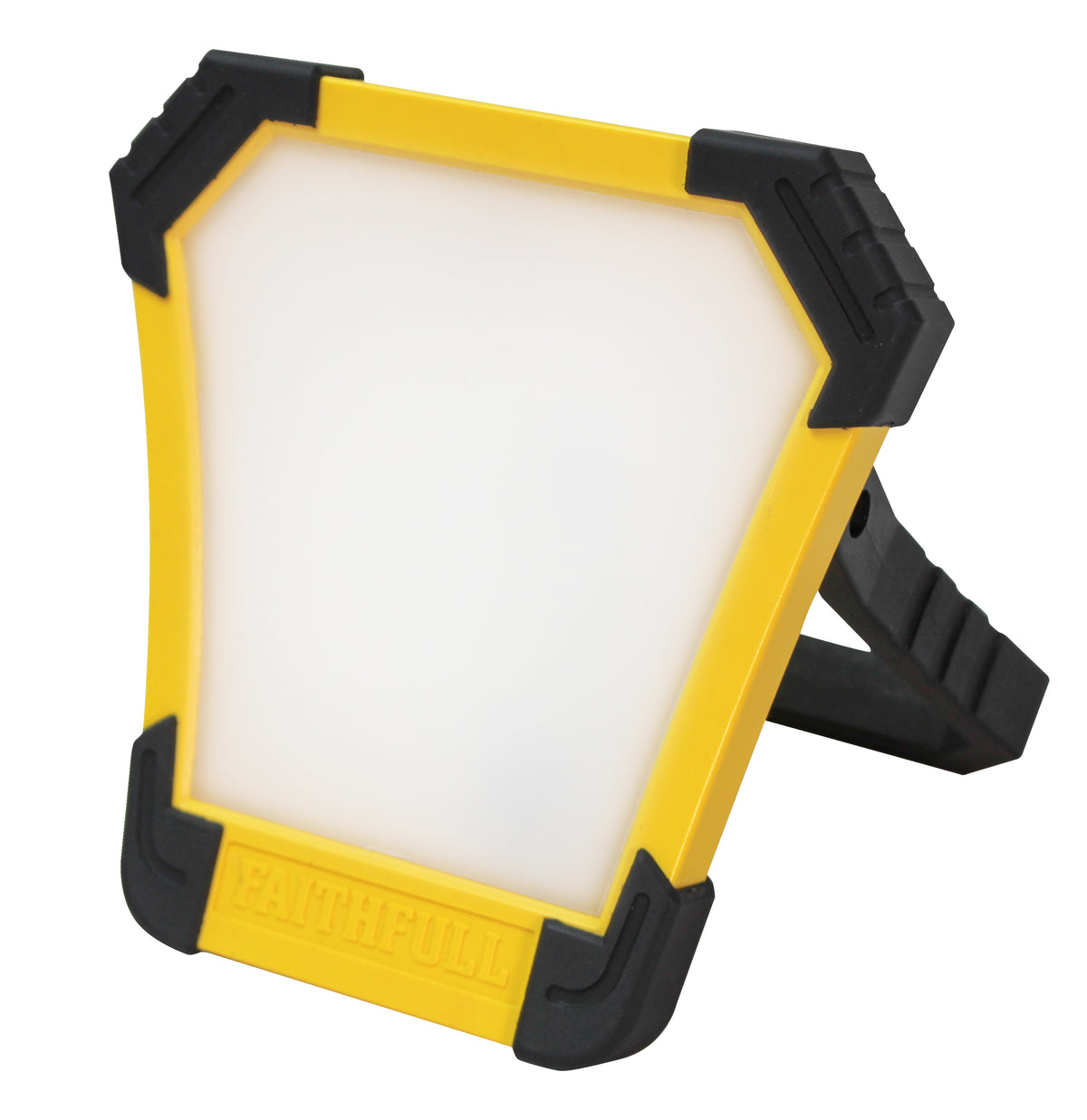 Faithfull Rechargeable 10W Task Light, 900 lumens, IP44 weatherproof, USB-C charging, compact portable LED – available at