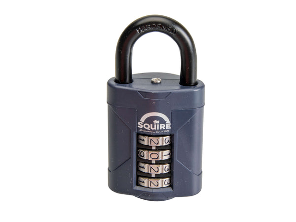 Squire CP50 50mm 4-wheel combination padlock, heavy-duty, weather-resistant, recodable, 10-year guarantee - Keans Claremorris