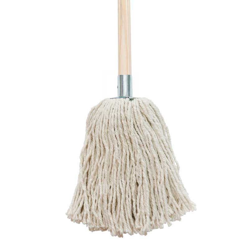 Yarn 16 Mop with durable cotton yarn and rust-resistant metal socket, wood handle sold separately – Keans Claremorris.